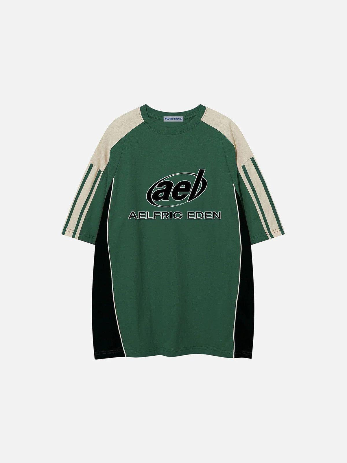 Aelfric Eden Contrast Color Stripe Soccer Jersey Product Image