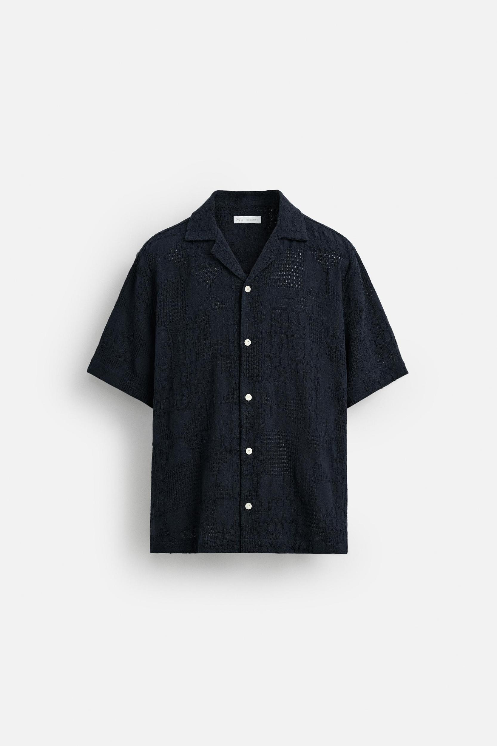 RELAXED FIT JACQUARD SHIRT Product Image