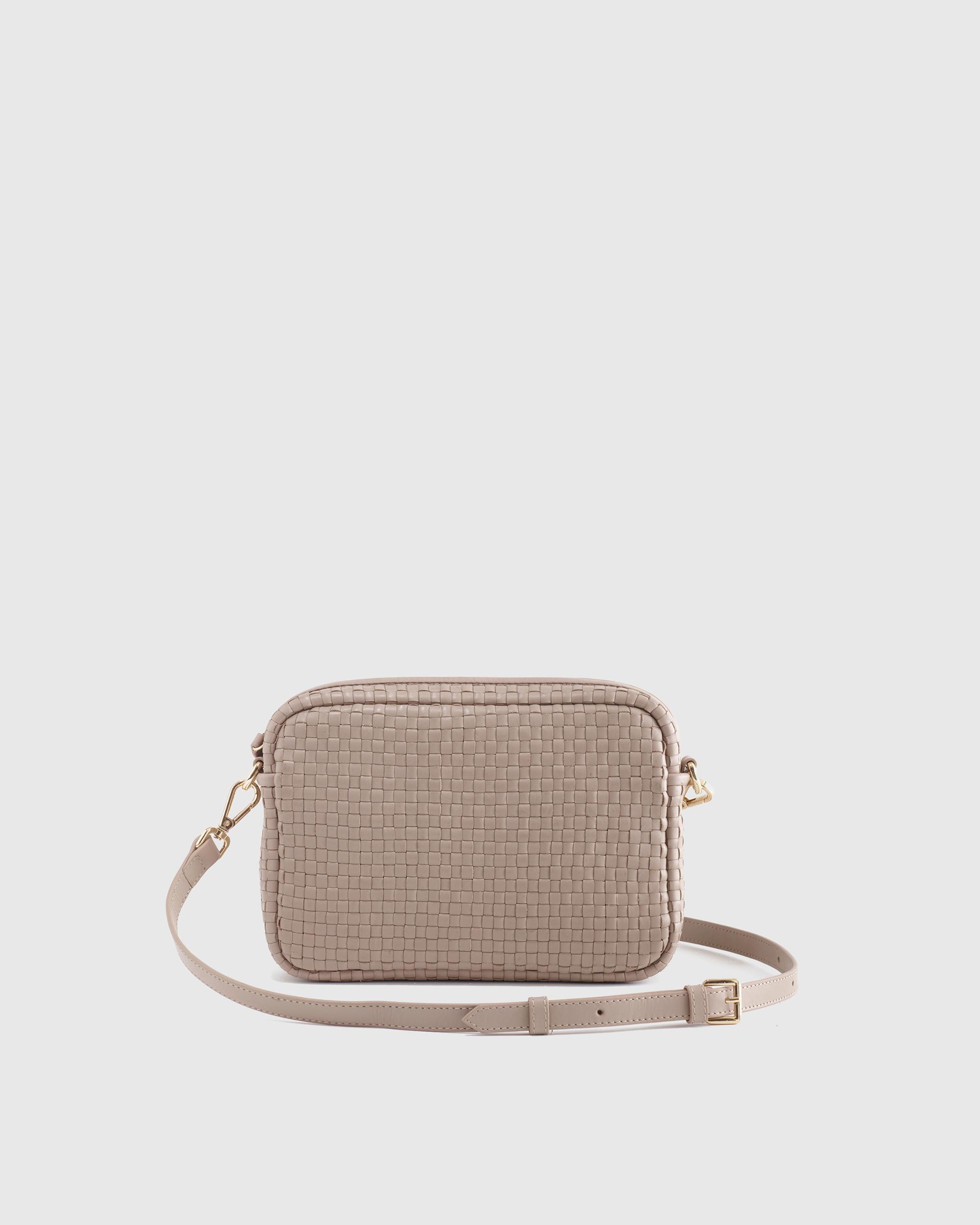 Quince | Women's Italian Leather Handwoven Crossbody Product Image