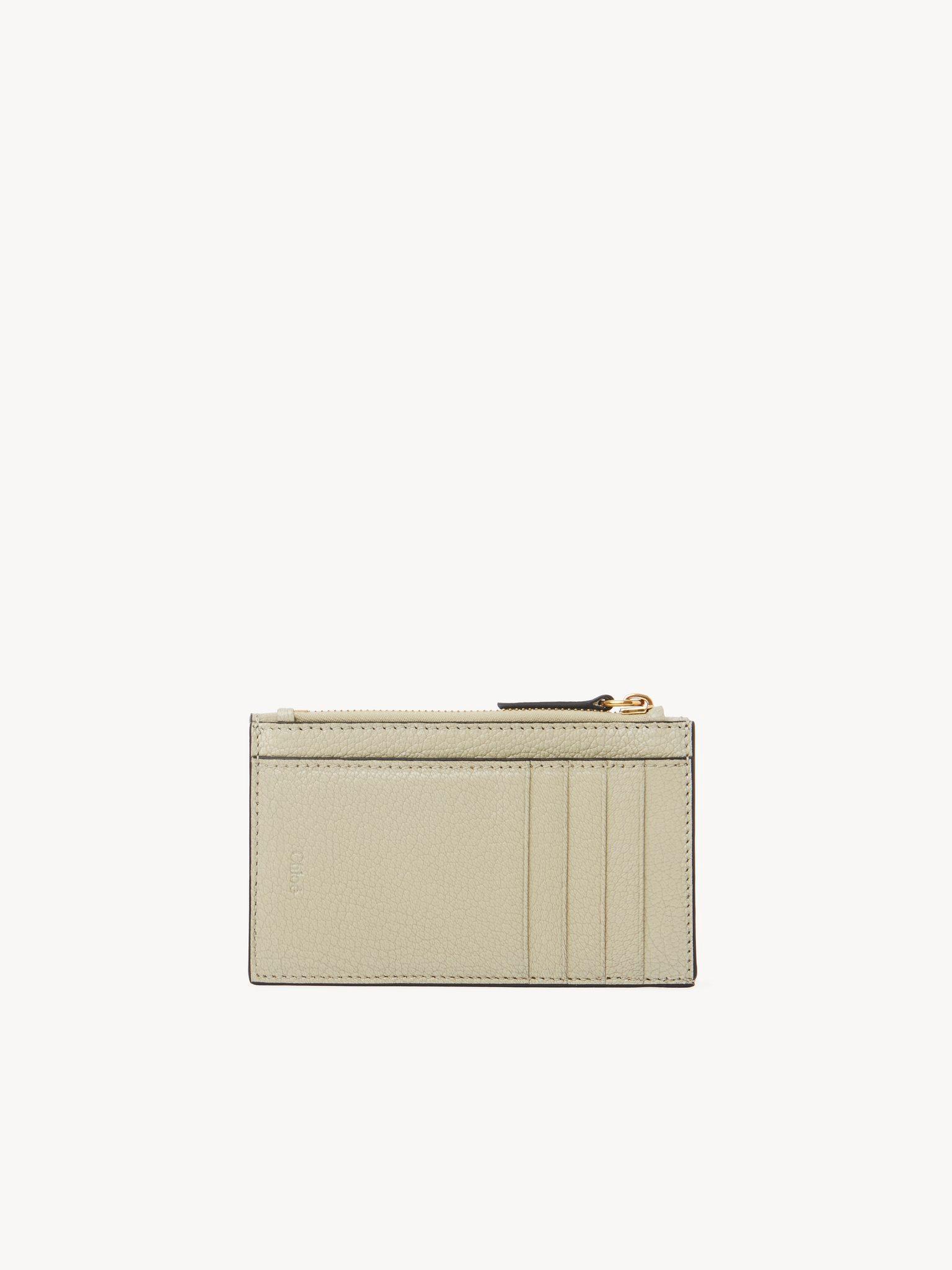 Small Envelope purse with card slots in grained leather Product Image