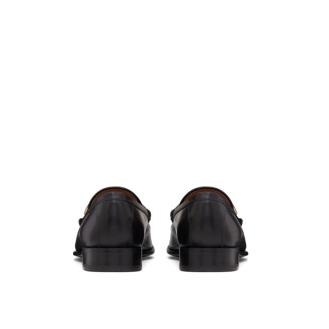 VALENTINO GARAVANI Black Vlogo Signature Calfskin Loafers Product Image