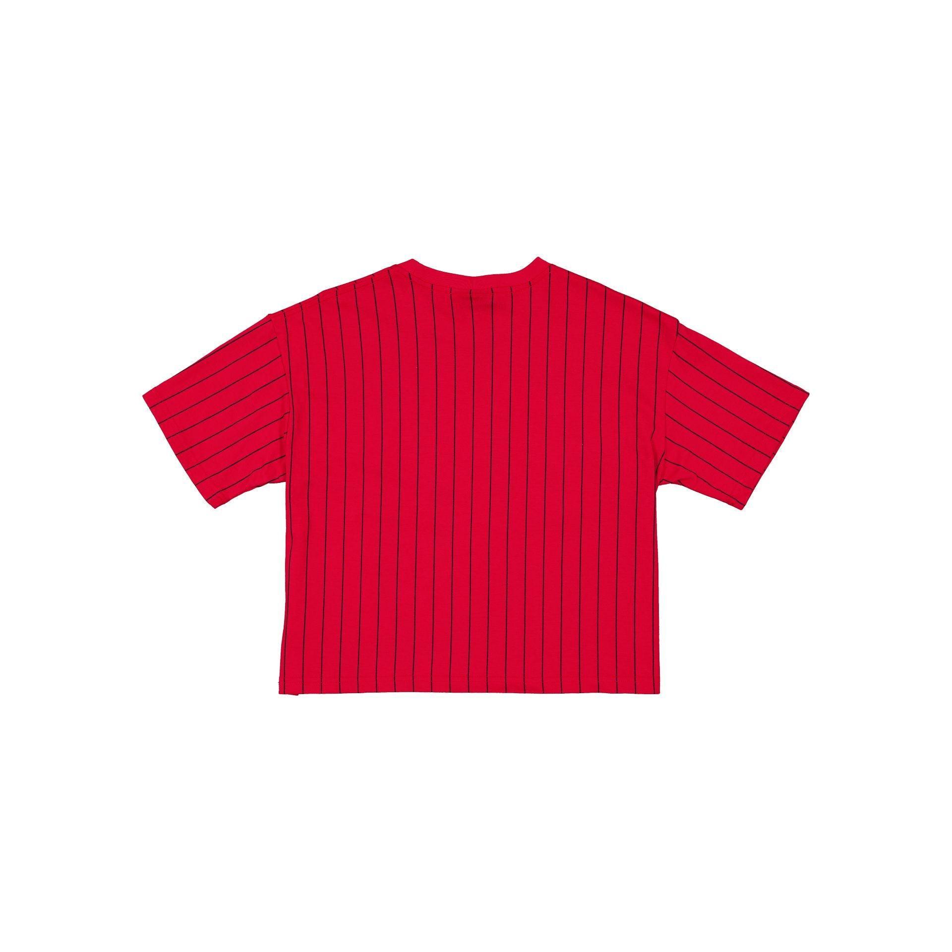 Buffalo Sabres Alternate Throwback Pinstripe Women's T-Shirt Female Product Image