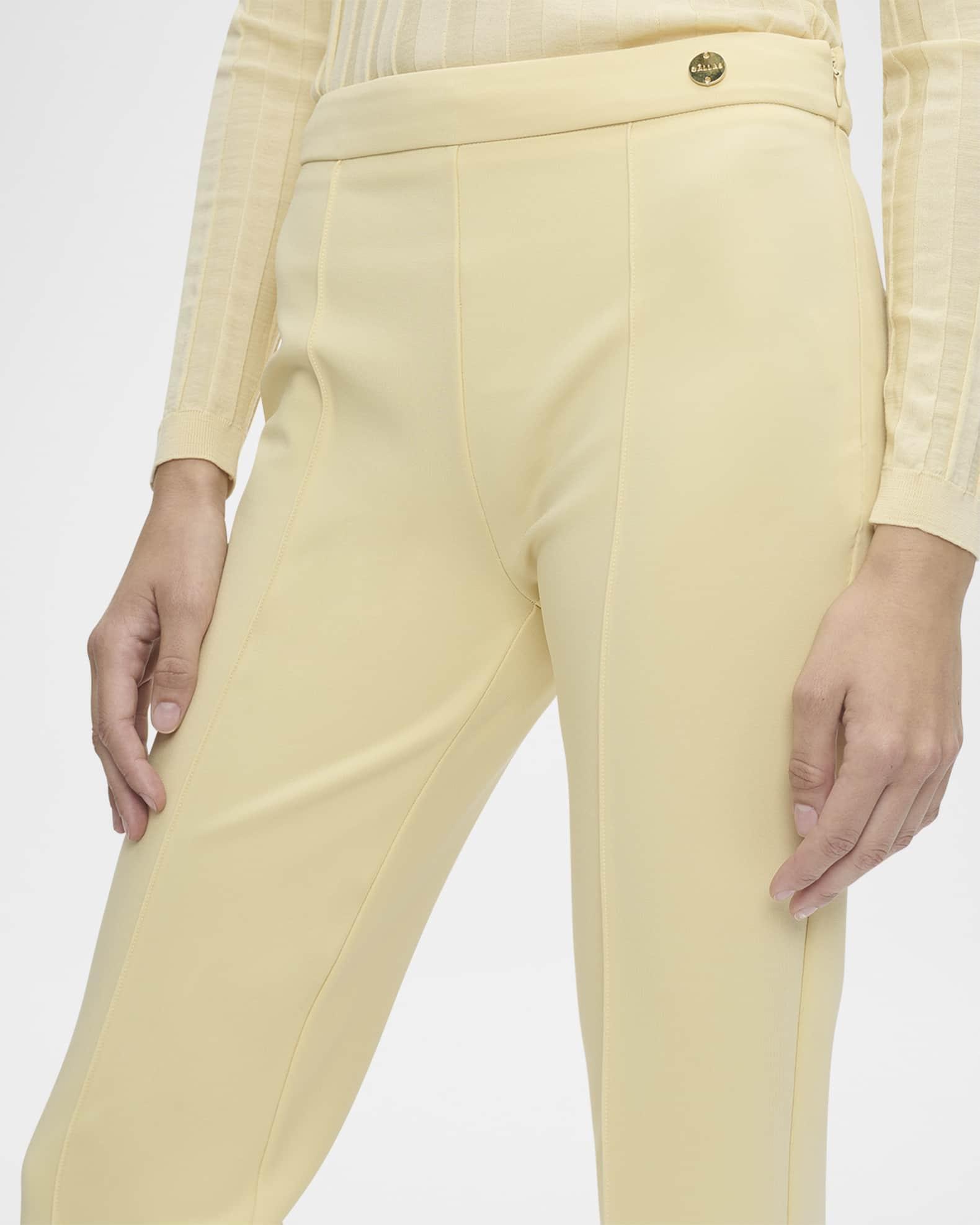 Lola Cropped Pintuck Flare-Leg Pants Product Image
