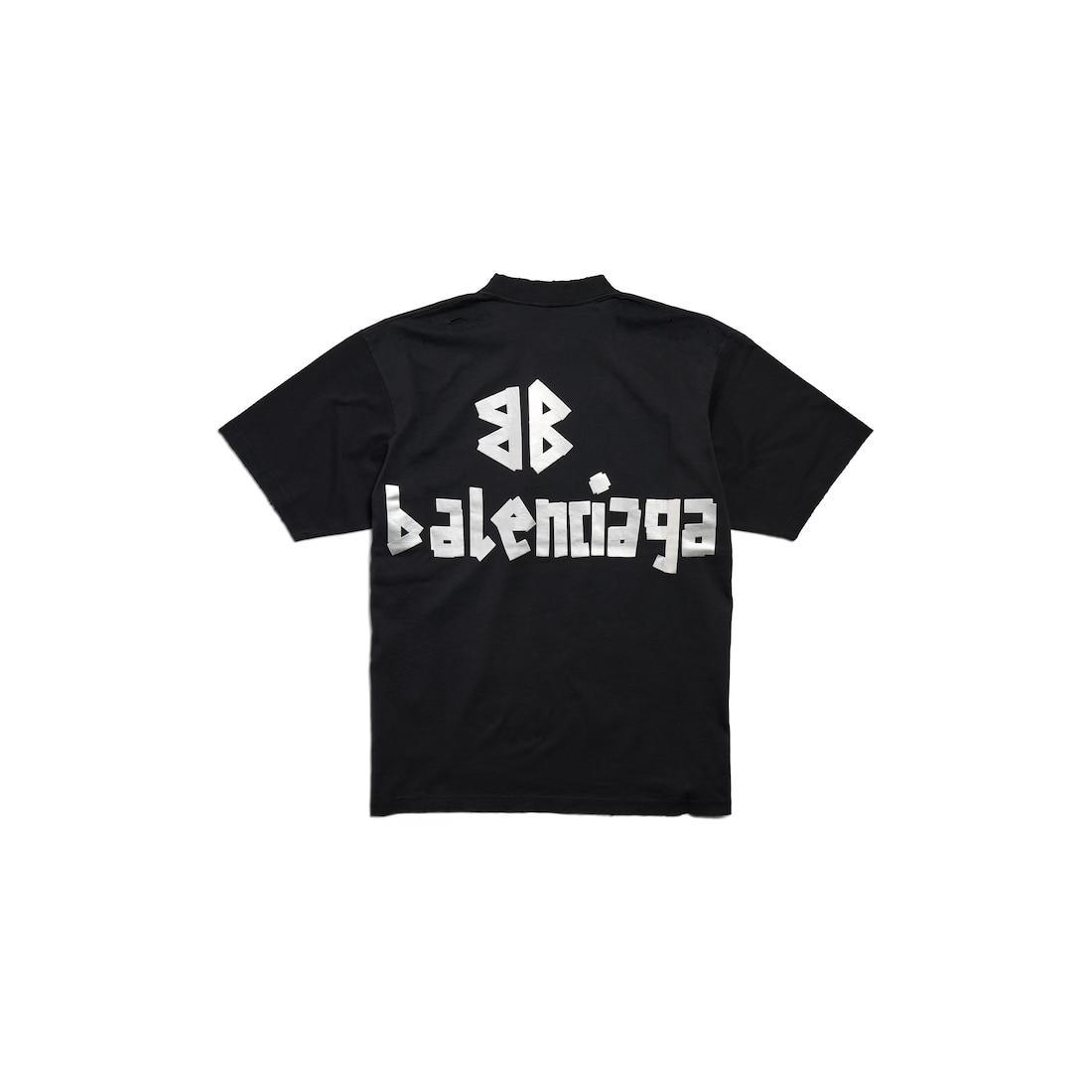 New Tape Type T-shirt Medium Fit in Black Product Image