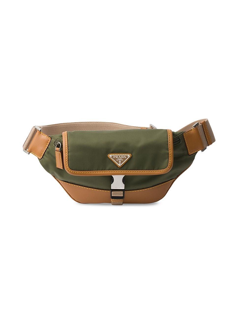 Mens Re-Nylon and Leather Shoulder Bag Product Image