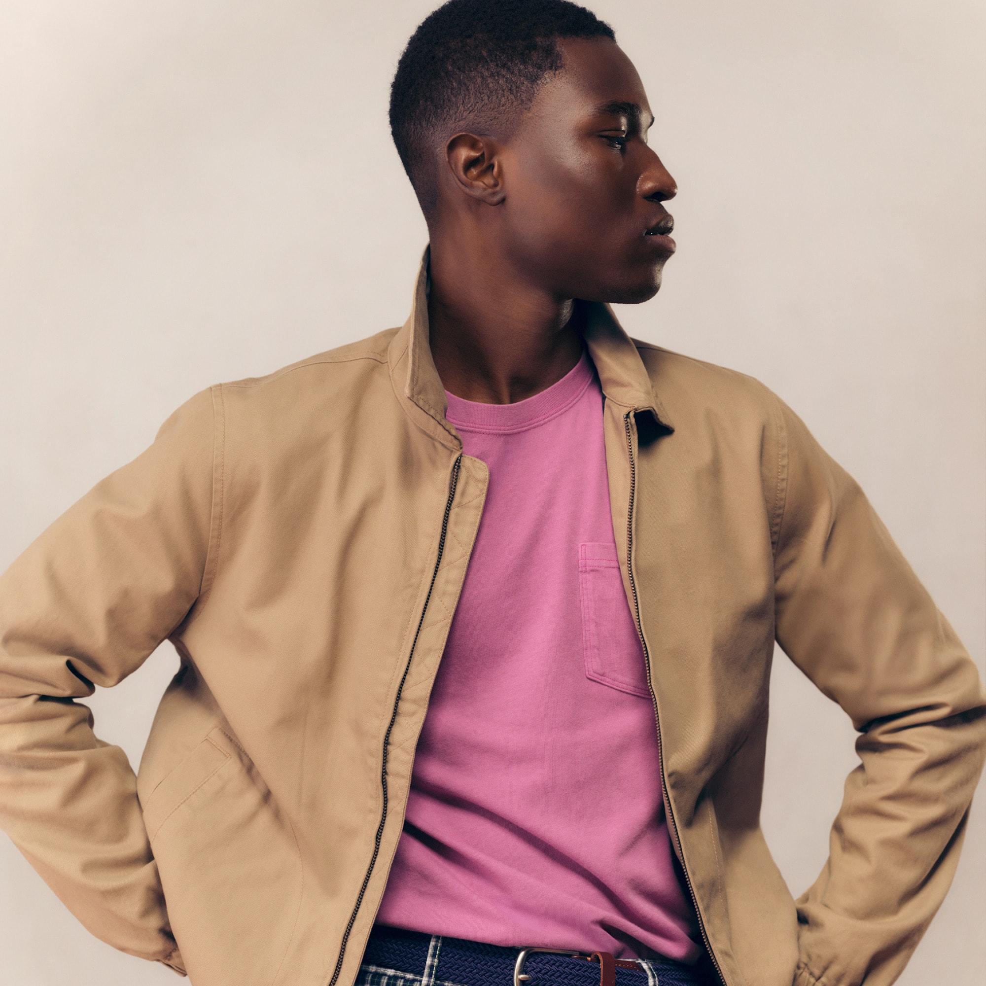 Harrington jacket in cotton twill Product Image