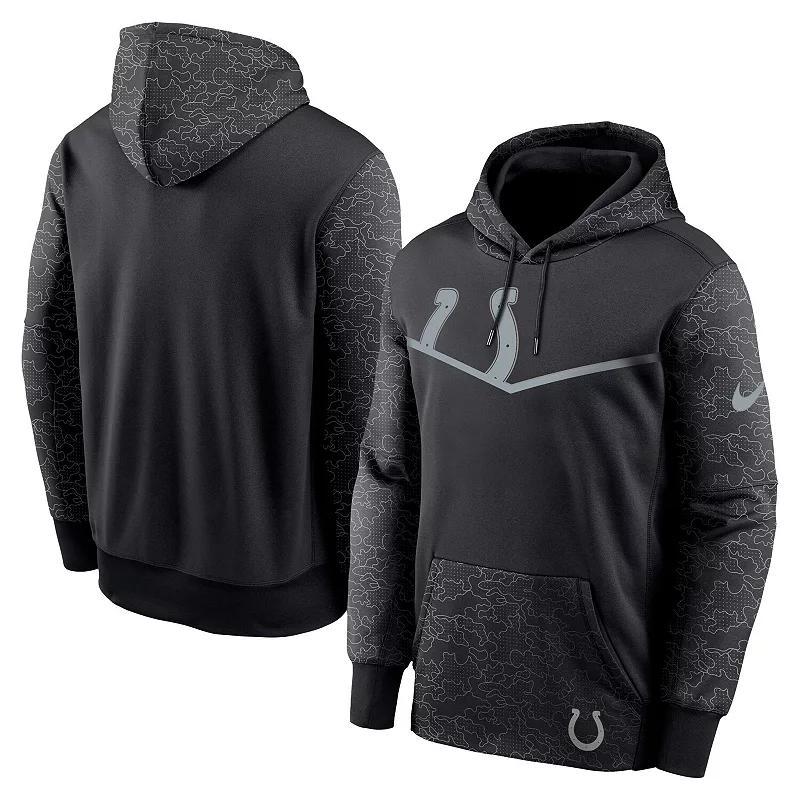 Men's Nike Black Chicago Bears RFLCTV Chevron Pullover Hoodie, Size: Small Product Image