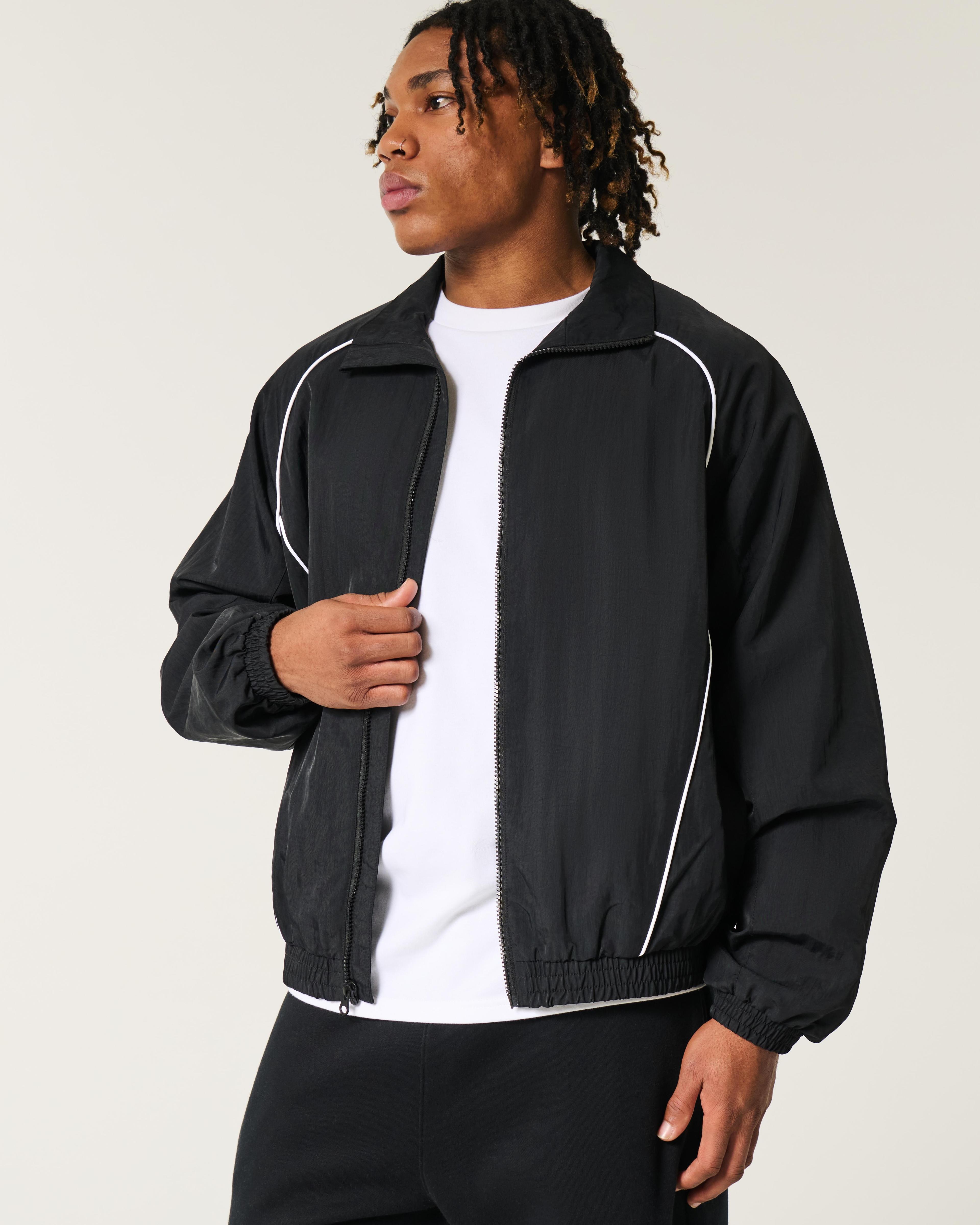 Zip-Up Windbreaker Jacket Product Image