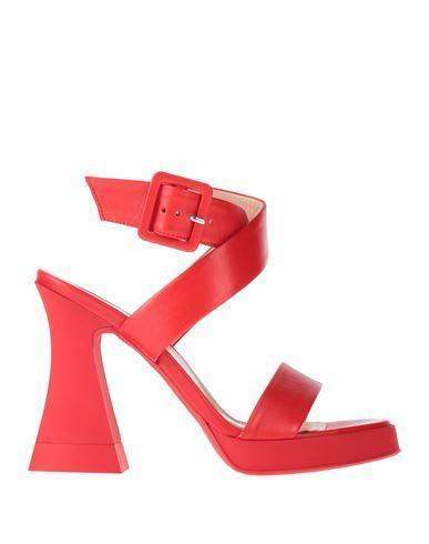 AGL ATTILIO GIUSTI LEOMBRUNI Agl Woman Sandals Red Size 7 Leather Product Image