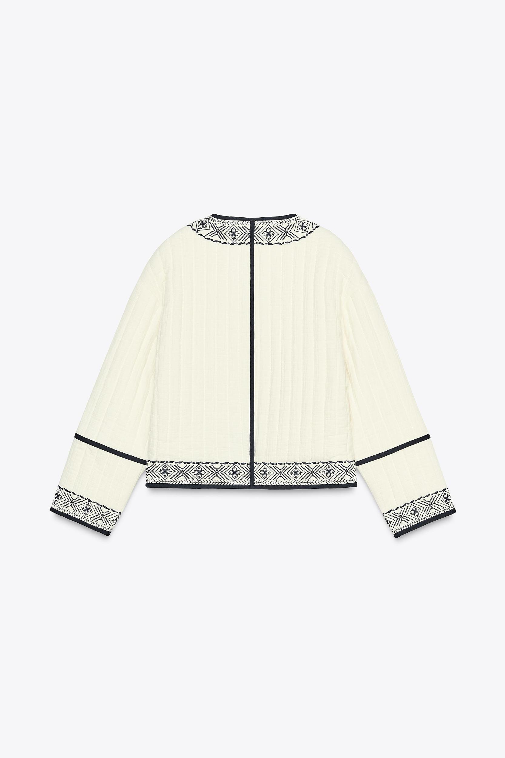 EMBROIDERED PADDED JACKET Product Image