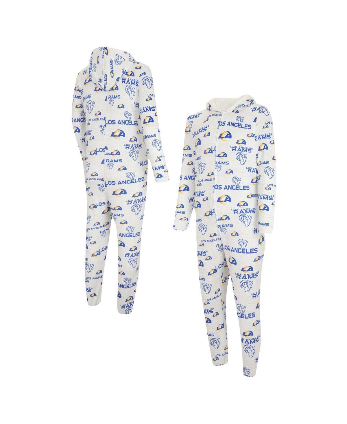 Mens Concepts Sport Los Angeles Rams Allover Print Docket Union Full-Zip Hooded Pajama Suit Product Image