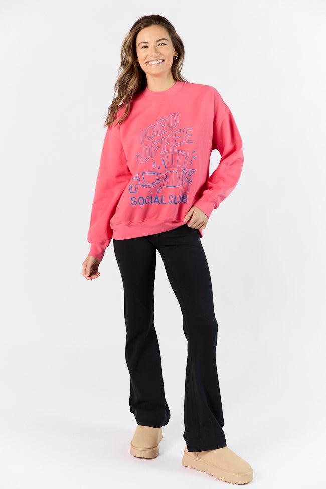 Iced Coffee Light Red Graphic Sweatshirt SALE Product Image