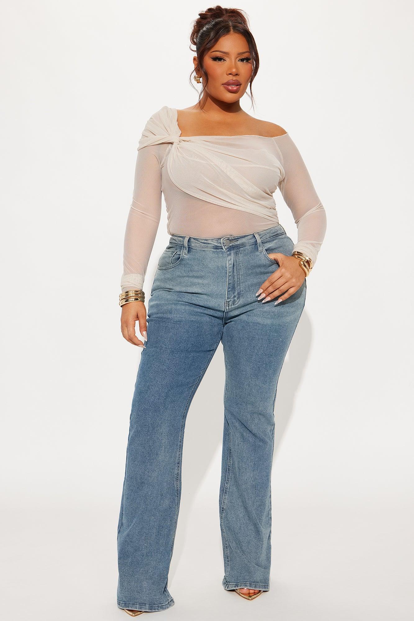Priscilla Mesh Off Shoulder Top - Blush Product Image