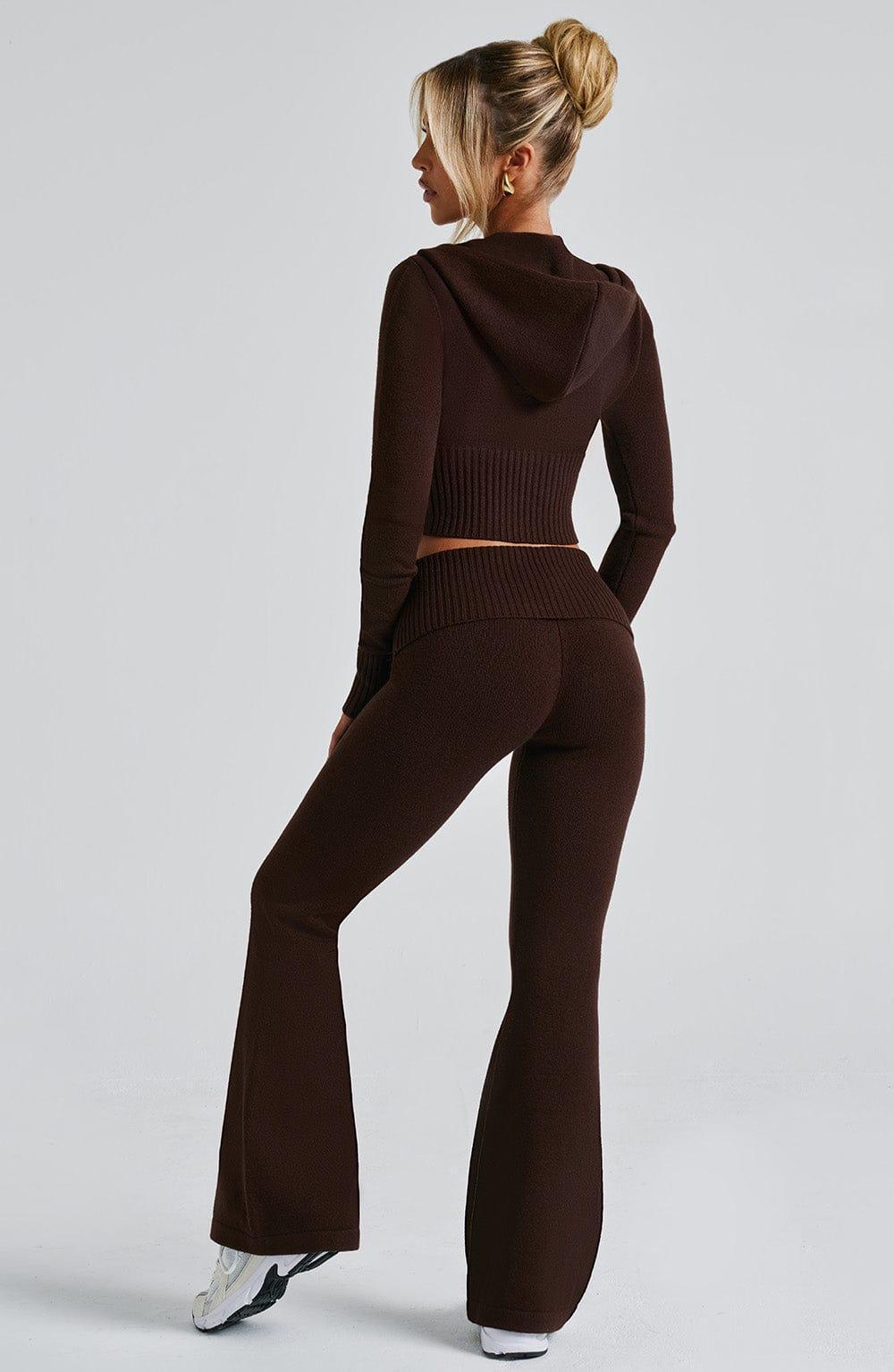 Portia Knit Pants - Chocolate Product Image