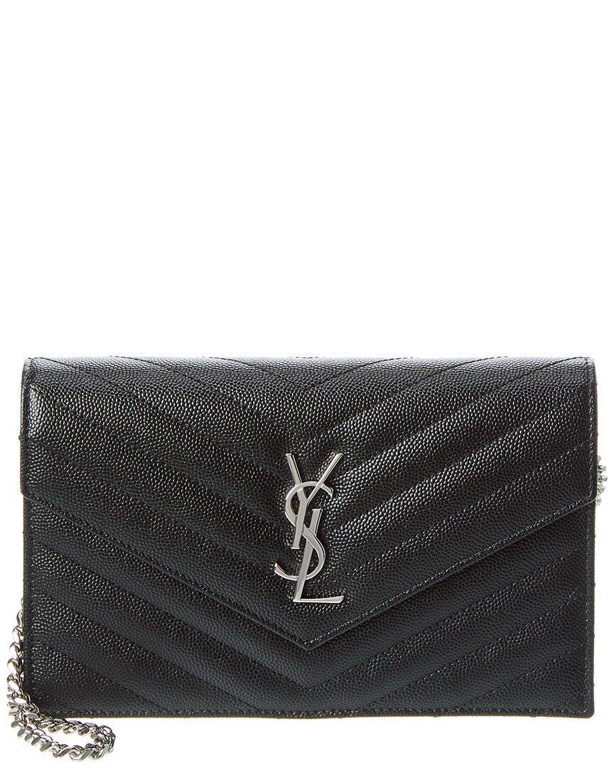 SAINT LAURENT Cassandre Matelasse Leather Shoulder Bag In Black Product Image