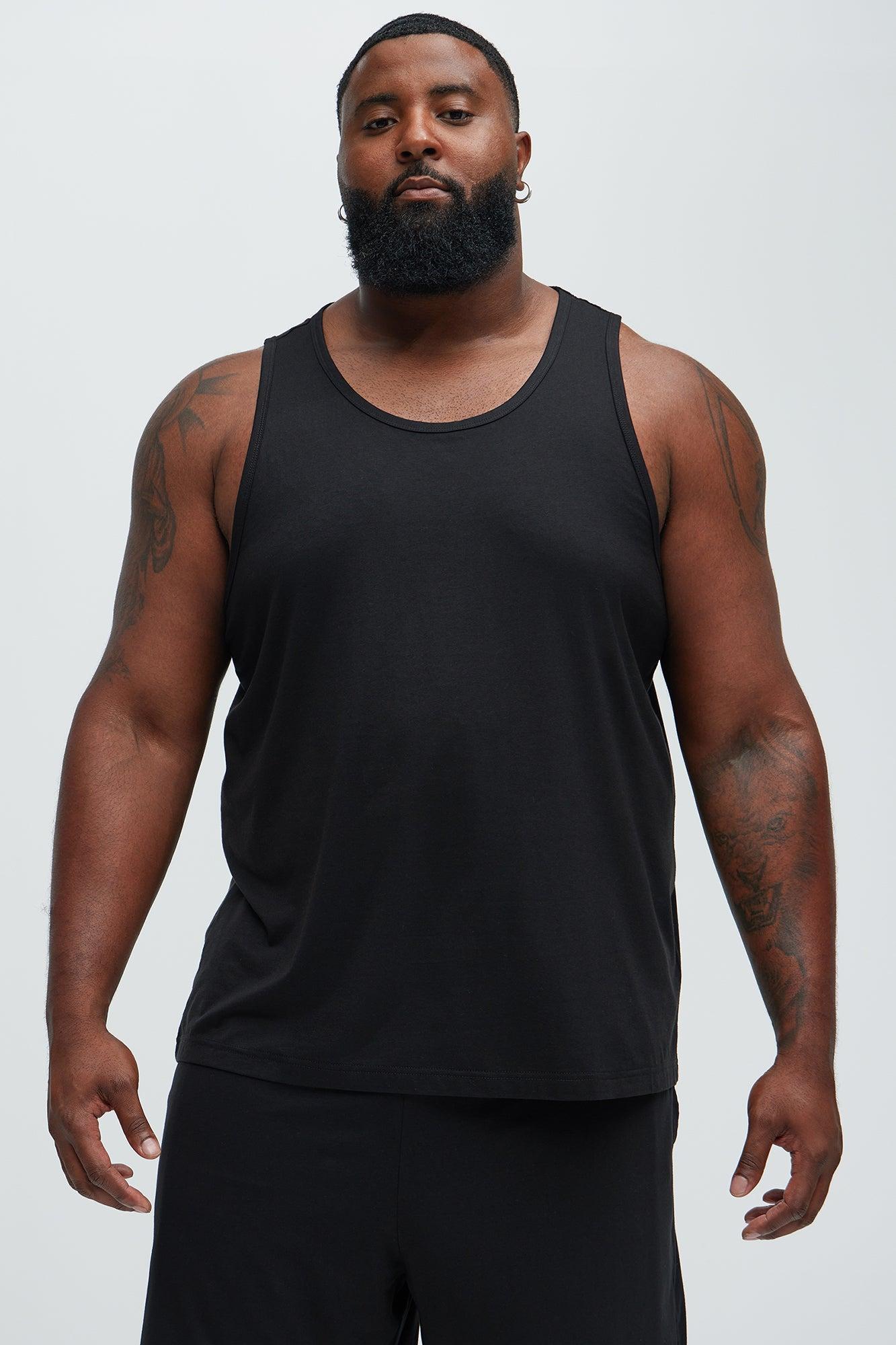 Essential Modal Lounge Tank - Black Product Image