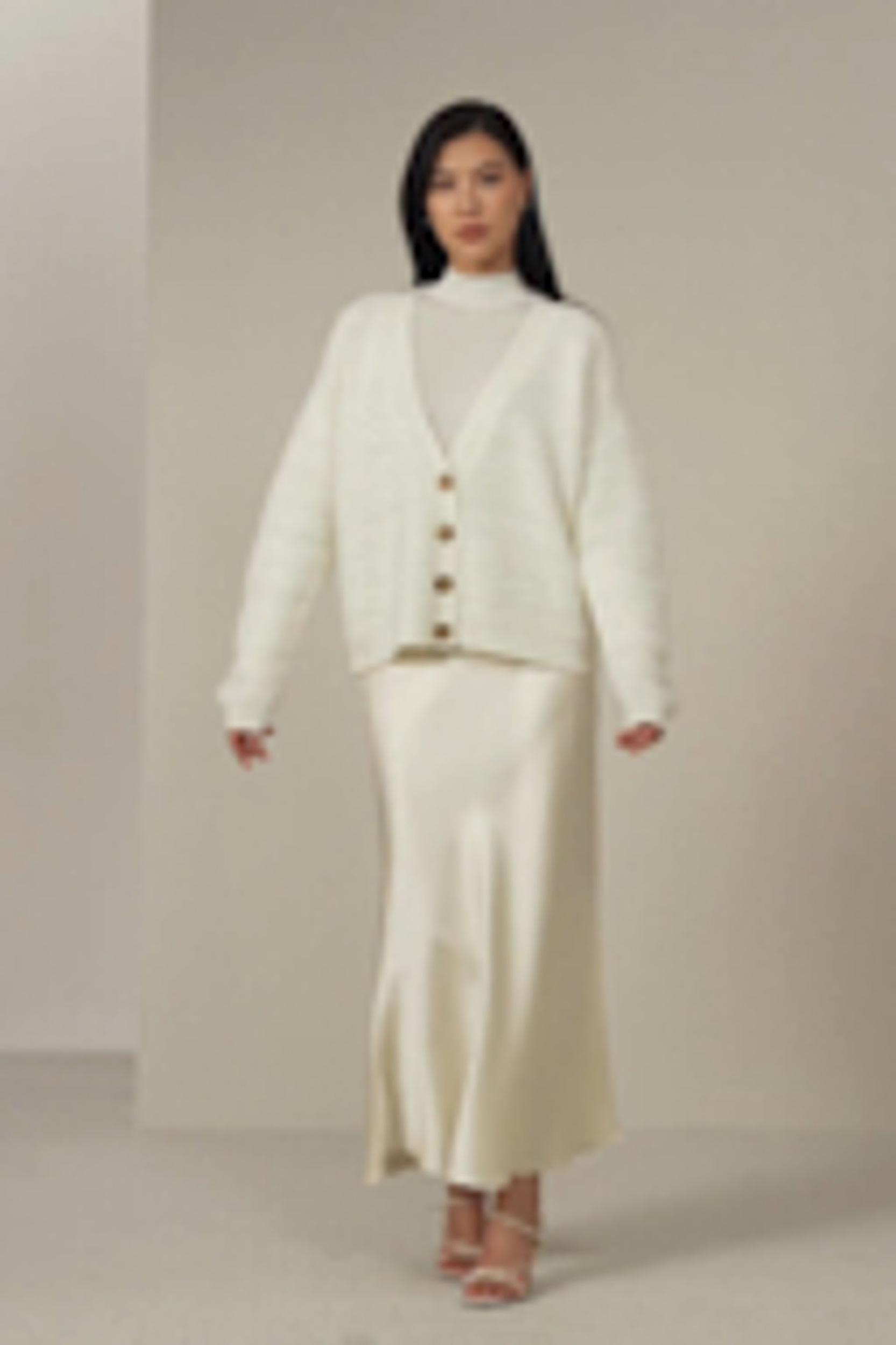 Water Ripple Cashmere Cardigan Product Image