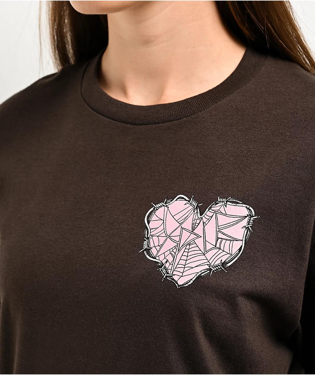 XPLR Webheart Brown T-Shirt  Product Image