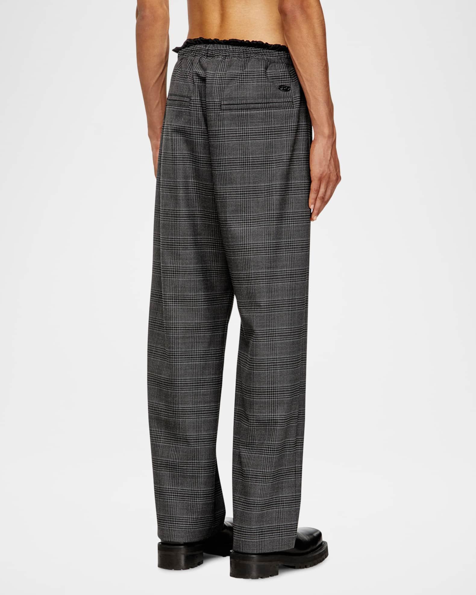 Men's P-Tilson Wool Prince of Wales Pull-On Pants Product Image