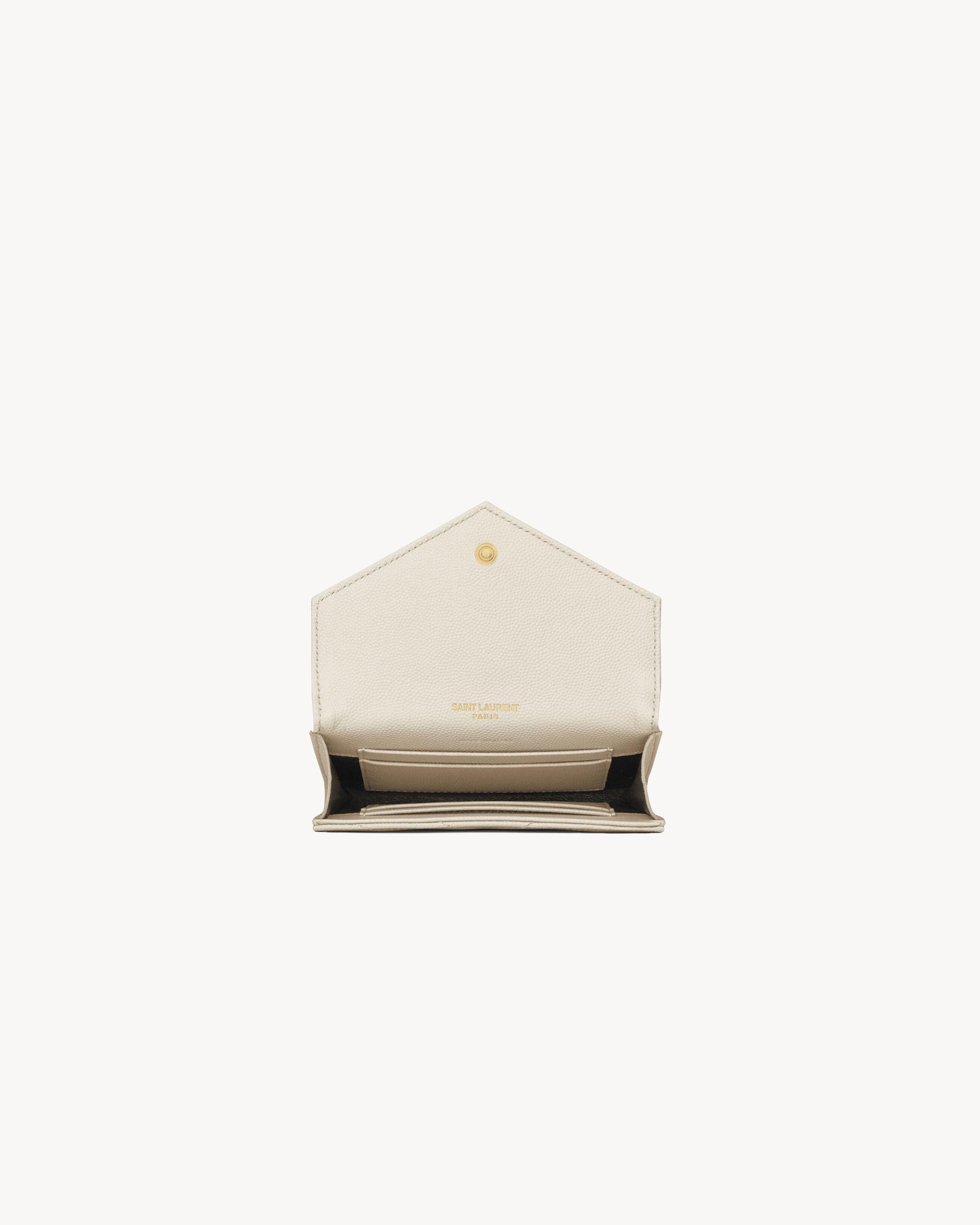 CASSANDRE MATELASSÉ small envelope wallet in grain de poudre leather Product Image