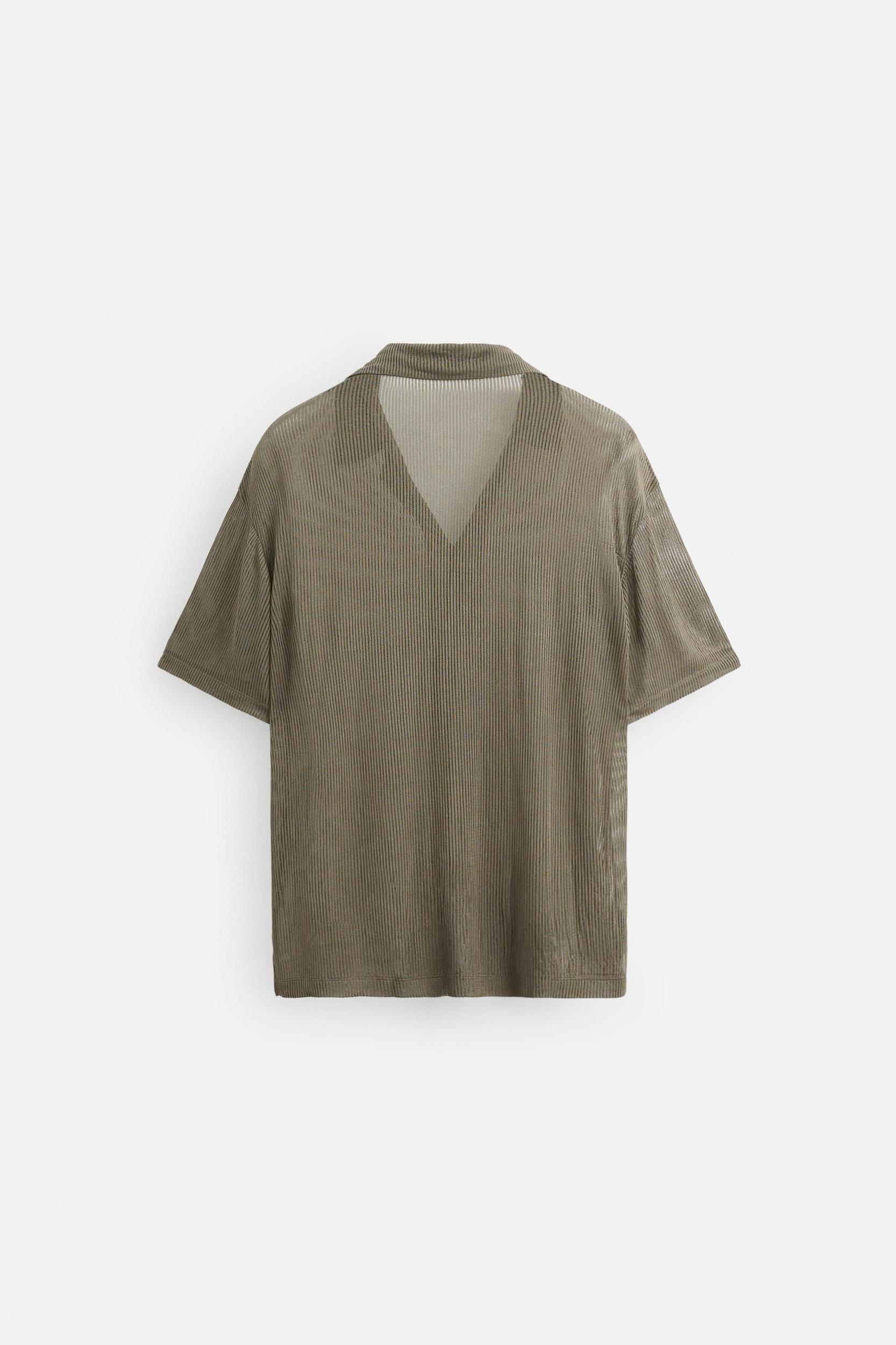 SEMI-SHEER TEXTURED SHIRT Product Image