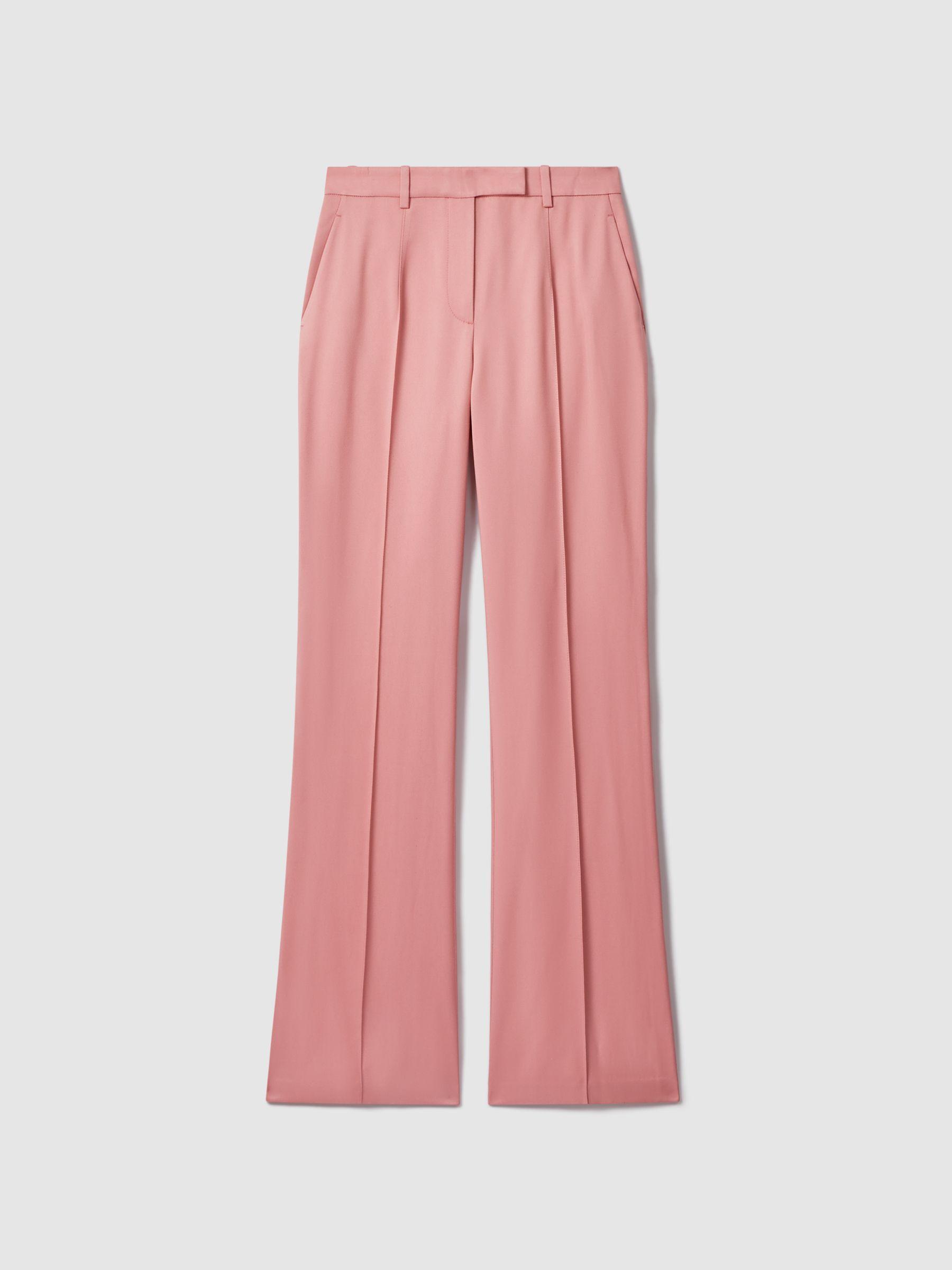 Flared Suit Trousers in Pink Product Image