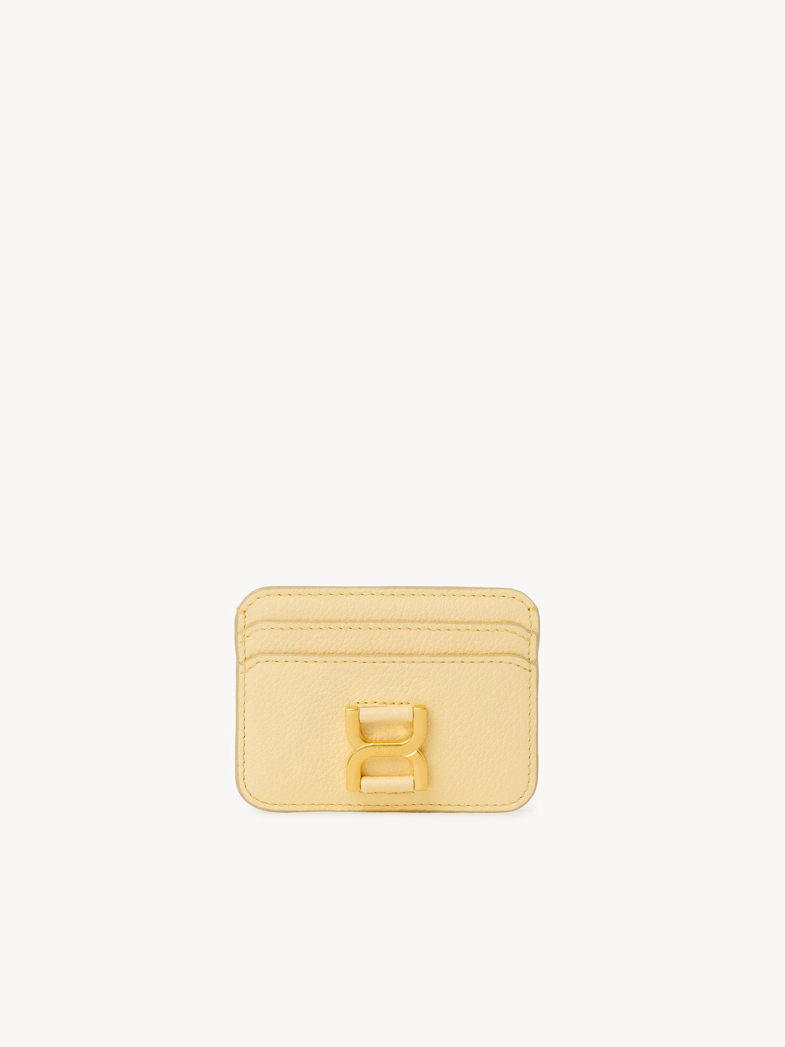 Marcie card holder in grained leather Product Image