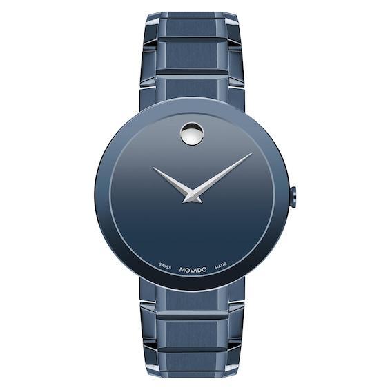 Men's Movado Sapphireâ¢ Blue PVD Watch with Blue Dial (Model: 0607556) Product Image