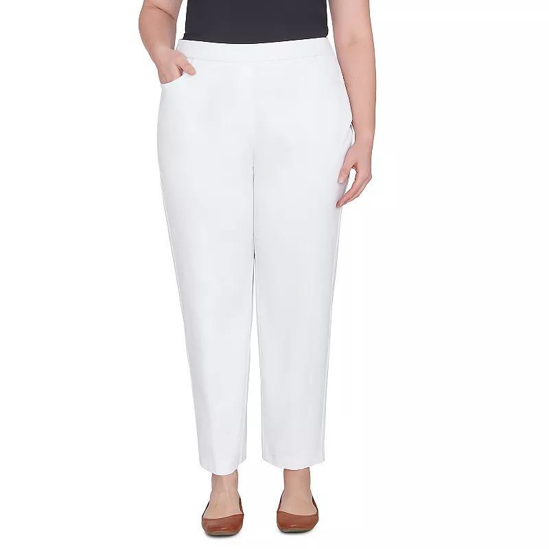 Plus Size Alfred Dunner Allure Pull On Ankle Pants, Womens Product Image