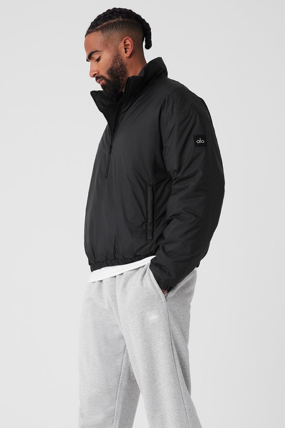 Latitude Light Weight 1/2 Zip Pullover Jacket - Black Product Image