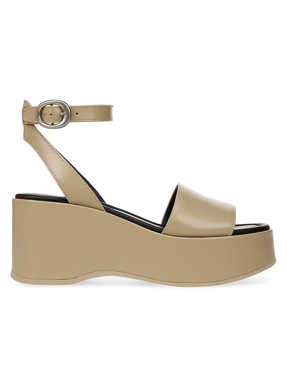 Phillipa Leather Ankle-Strap Platform Sandals Product Image