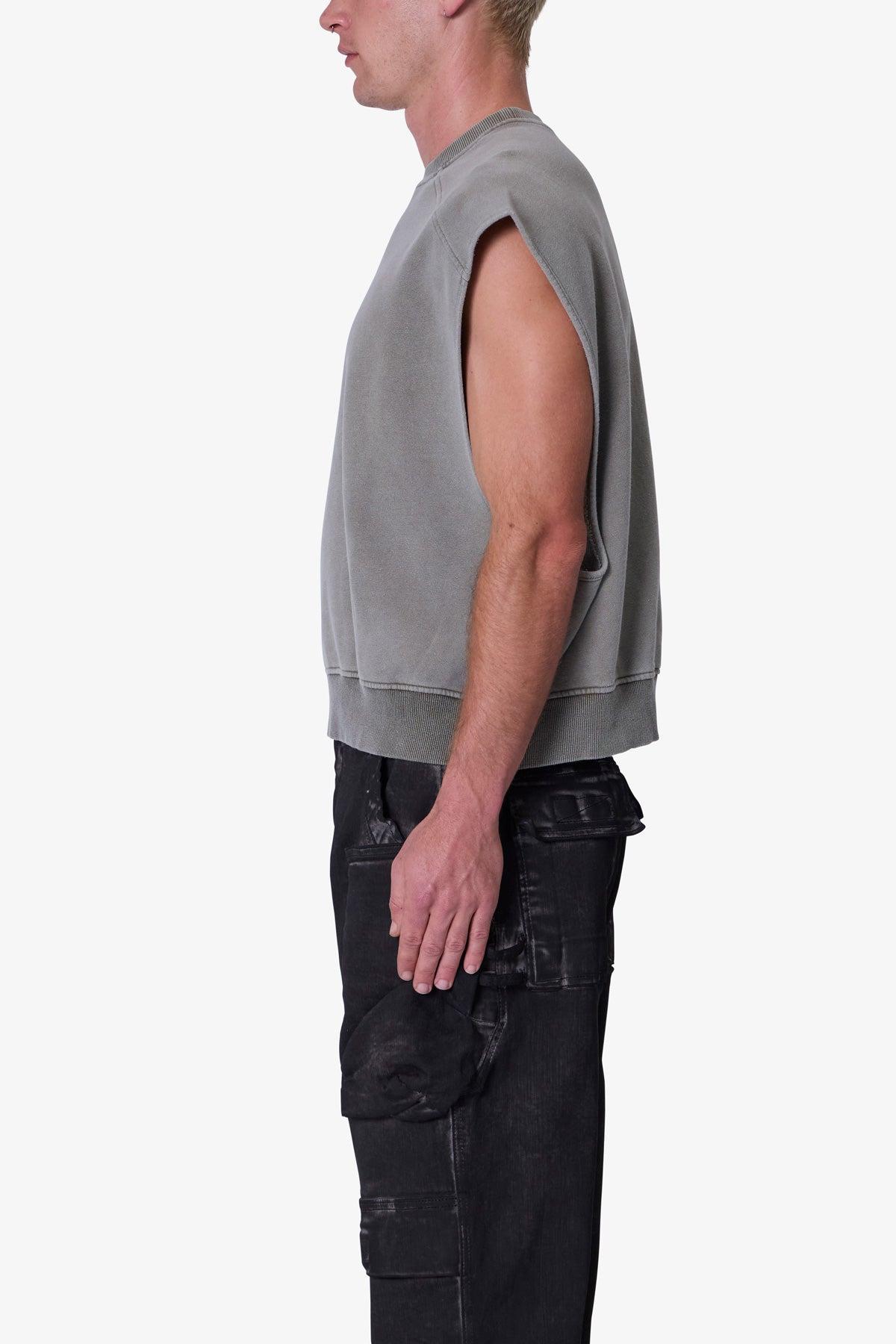 Sleeveless Rag Shirt - Washed Olive Product Image