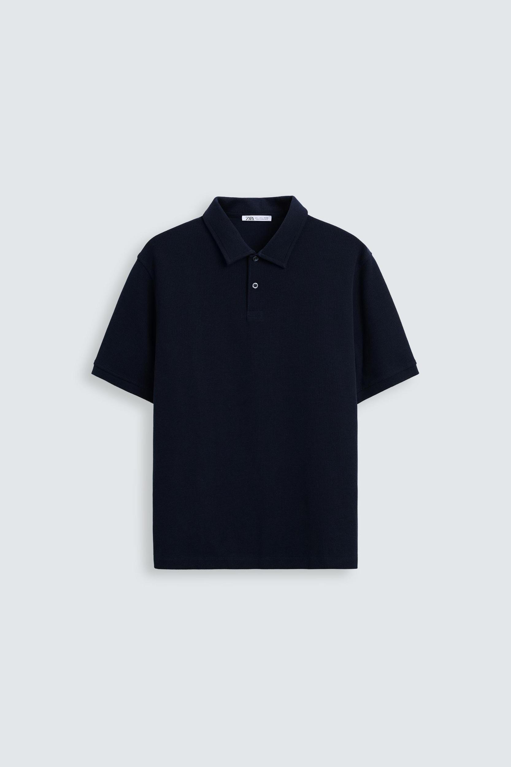 BASIC TEXTURED POLO SHIRT Product Image