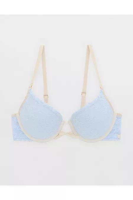 Show Off Vintage Lace Plunge Push Up Bra Women's Product Image