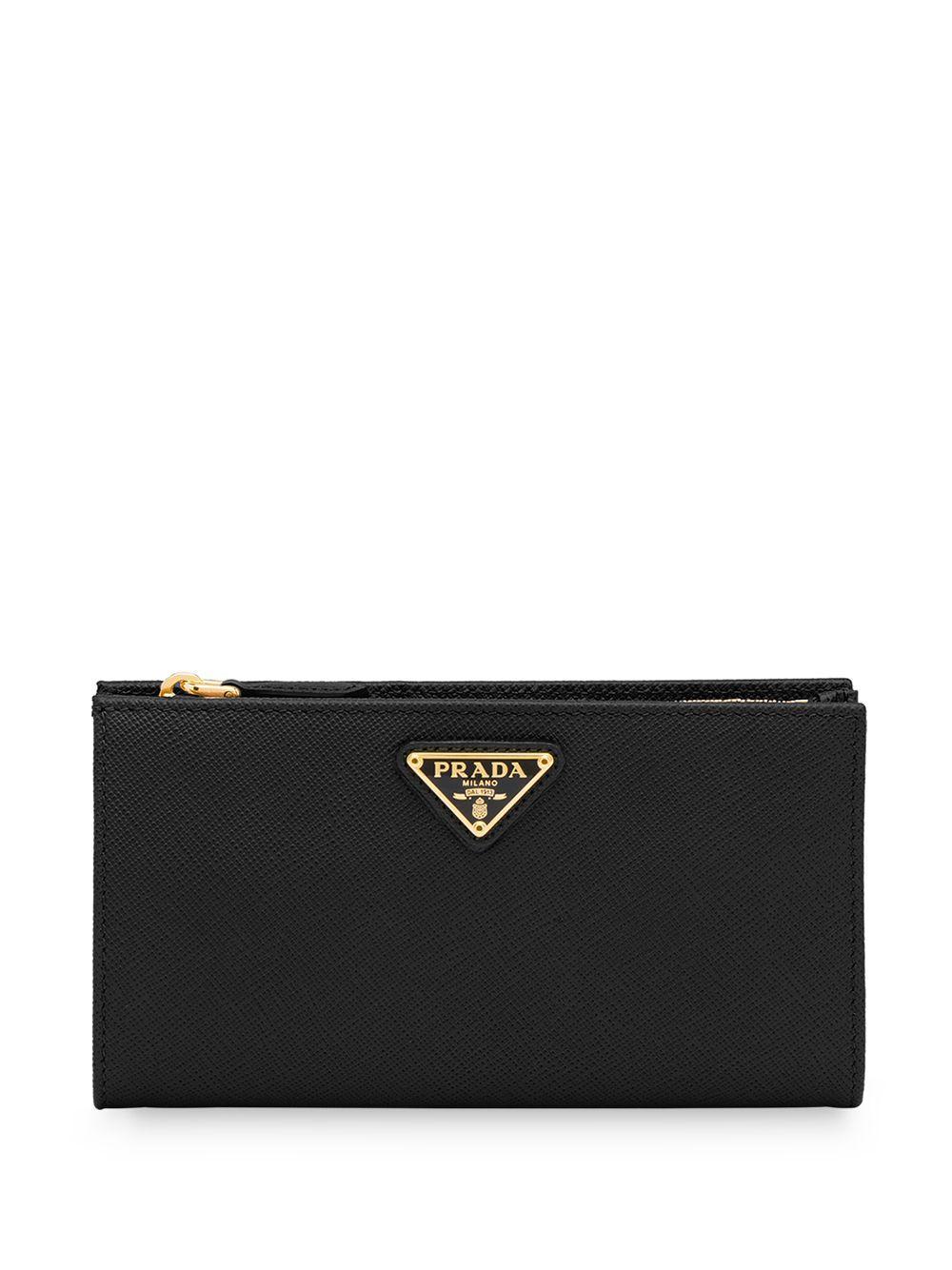 Logo-plaque Zipped Wallet In Black Product Image