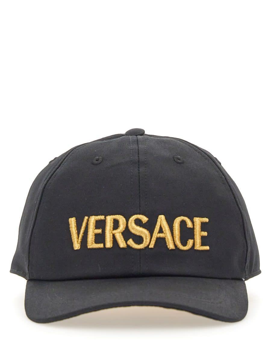 VERSACE Baseball Cap In Black Product Image