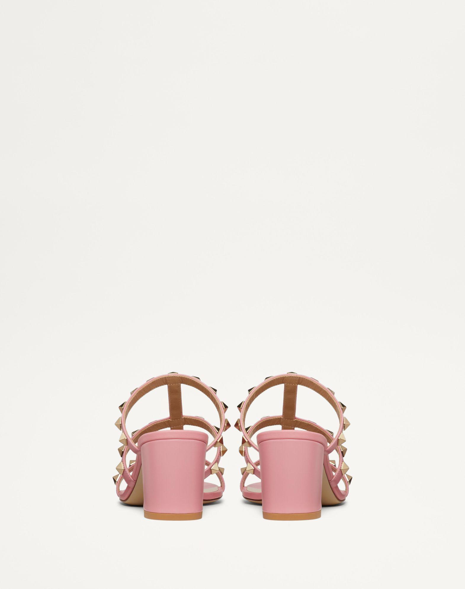 Rockstud Calfskin Leather Slide Sandal 60 Mm Product Image