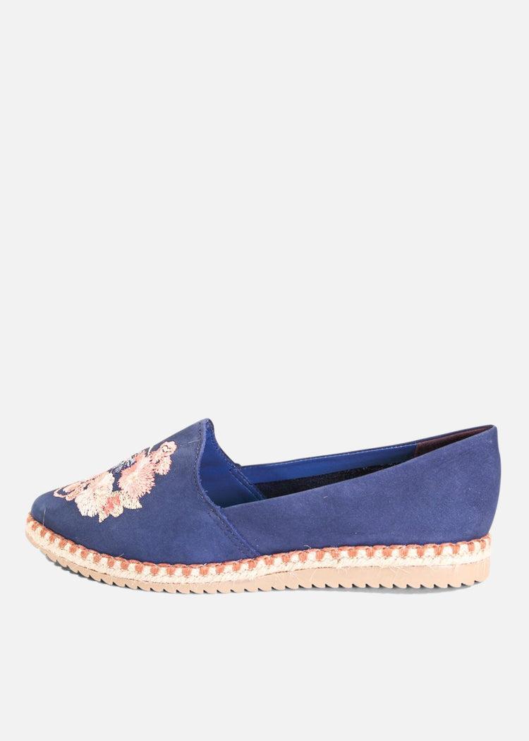Sutton Suede Embroidered Espadrille Product Image