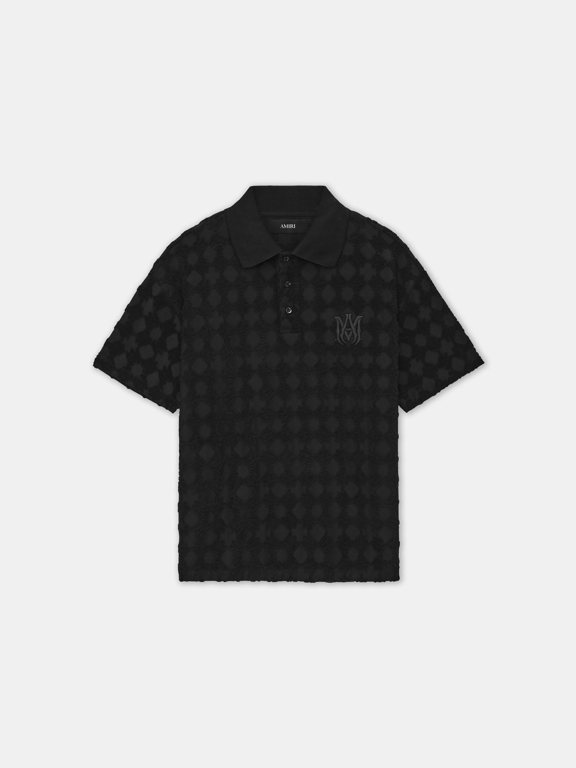 MA QUAD TOWELING POLO - Black Male Product Image