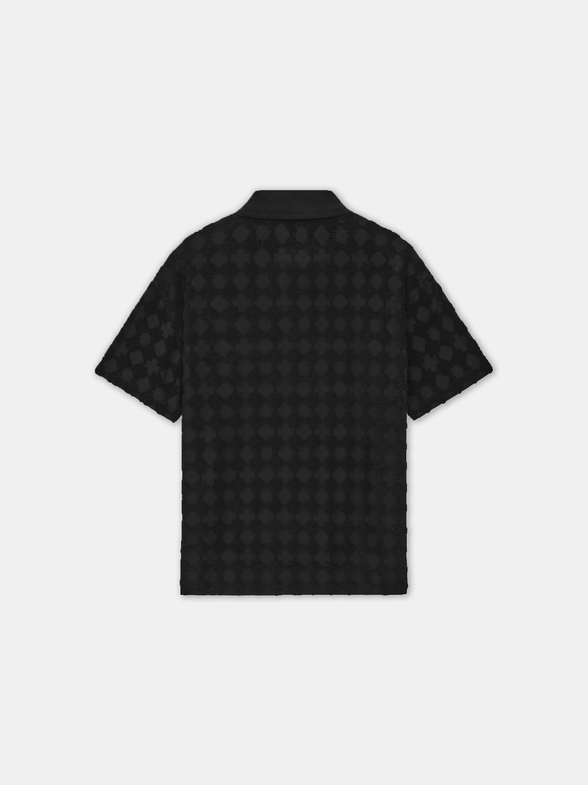 MA QUAD TOWELING POLO - Black Male Product Image