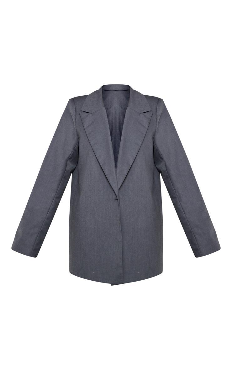  Indigo Oversized Belted Denim Jacket Product Image