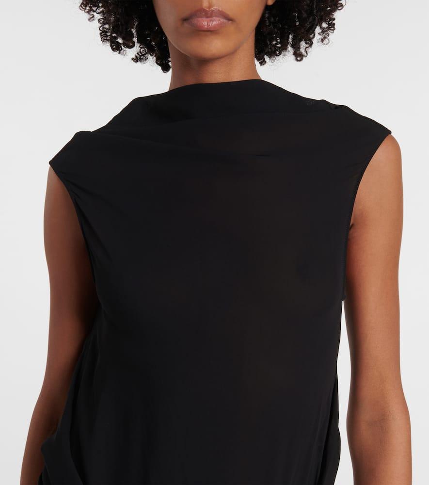 JW ANDERSON Draped Jersey Maxi Dress In Black Product Image