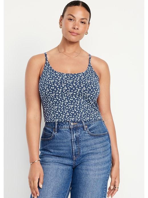 Fitted Ultra-Crop Ribbed Cami Product Image