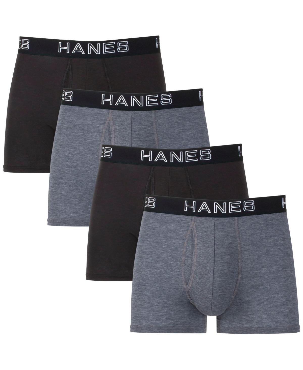 Hanes Ultimate Comfort Flex Fit Total Support Pouch Mens Trunk Underwear, Assorted, 4-Pack M Product Image