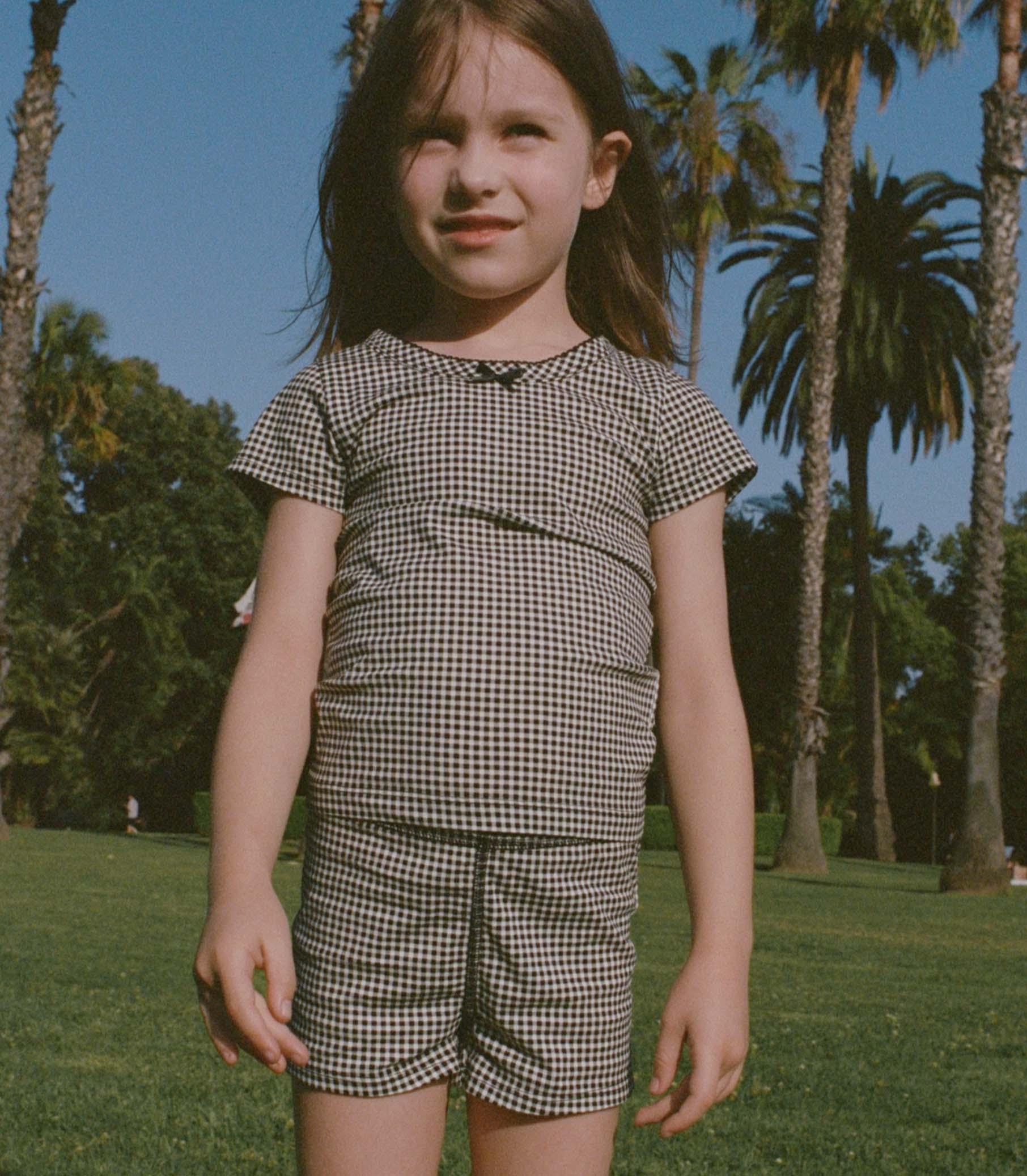 TOMMIE SHORT -- NOIR LA MADDALENA GINGHAM Product Image