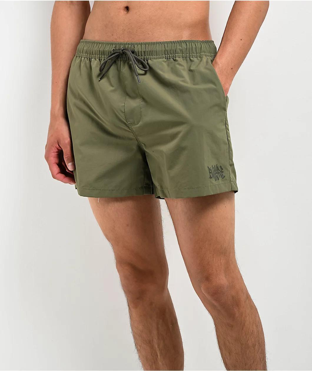 Empyre Ollie Dark Green Board Shorts Product Image