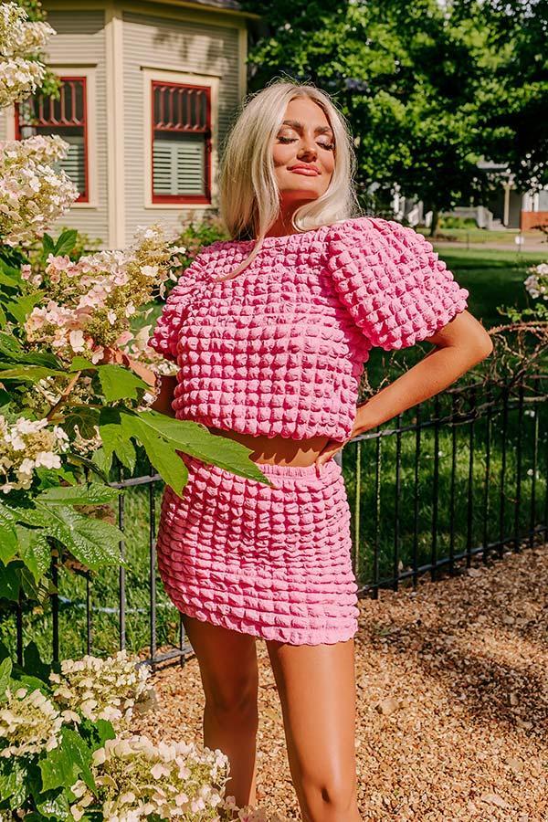 Stunning Vibes Crop Top In Pink Product Image