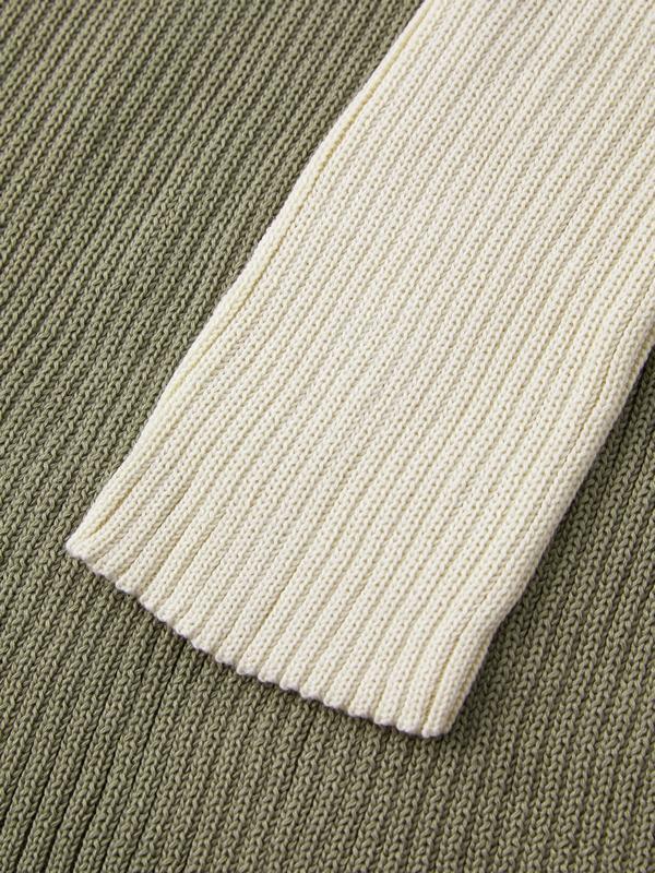 V Neck Stripe Print Sweater Product Image