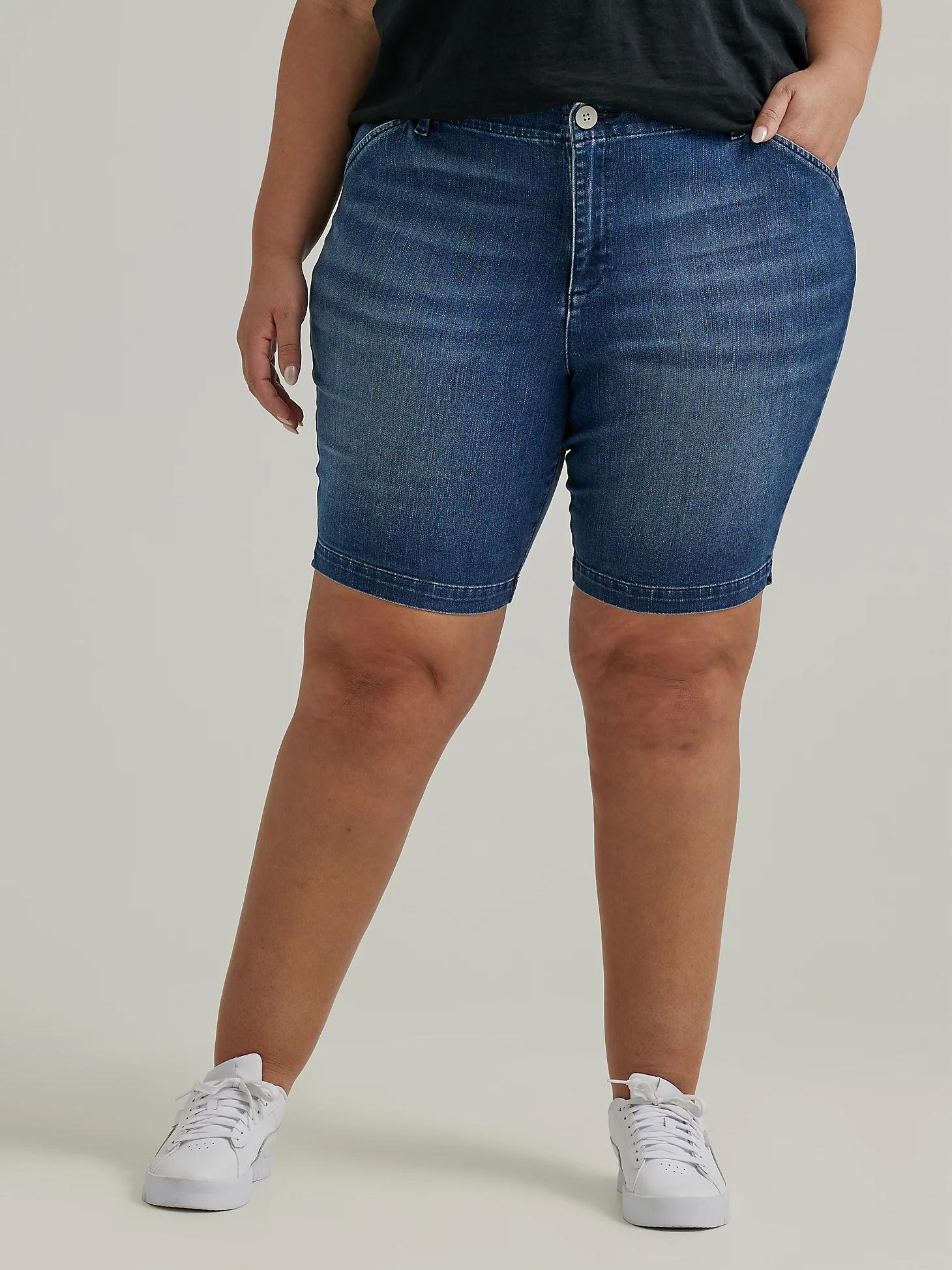 Women's Legendary Denim Chino Bermuda (Plus) | Women's Shorts | Lee® Product Image