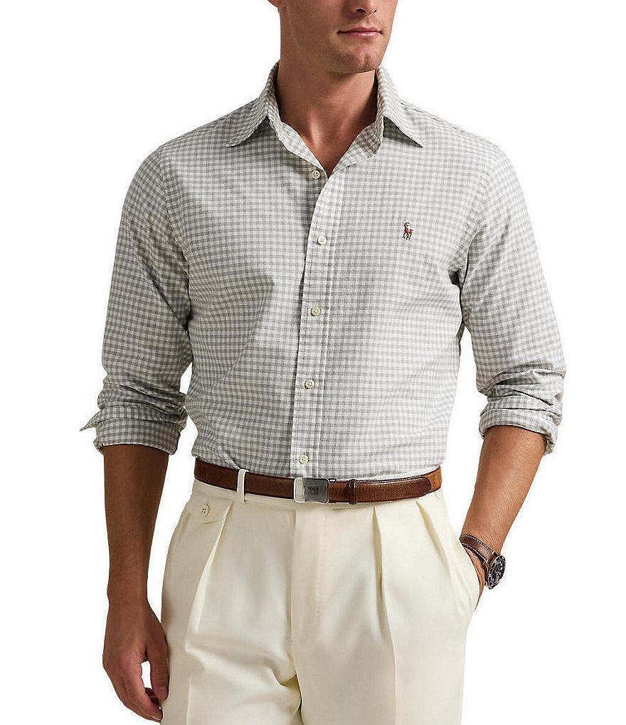 Polo Ralph Lauren Classic Fit Checked Oxford Long Sleeve Woven Shirt Product Image